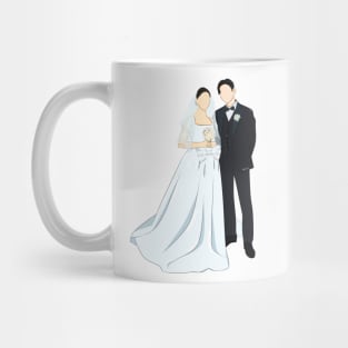 king the land couple wedding Mug